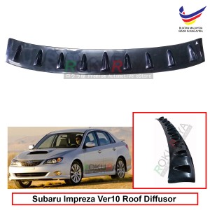 Subaru Impreza Sedan Ver10 (3rd Gen) 2007-2014 Vortex Generator Shark Fin Aerodynamic Rear Top Roof Diffuser Diffusor